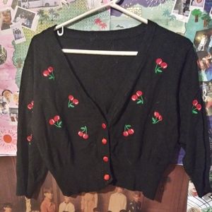 Cherry bomb cardigan
